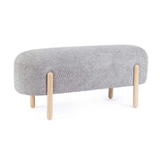 Panca Dayla con Gambe in Legno Design Bizzotto