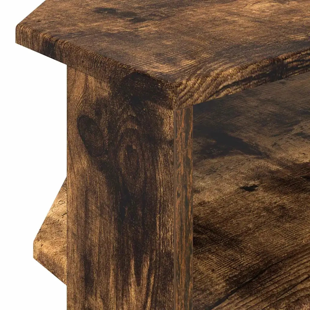 MobileTVAngolare Rovere fumé 102x40,5x45cm Legno multistrato