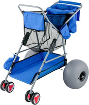 Carrello da Spiaggia Opzionale con Pneumatici - Inclusa Pompata - Blu
