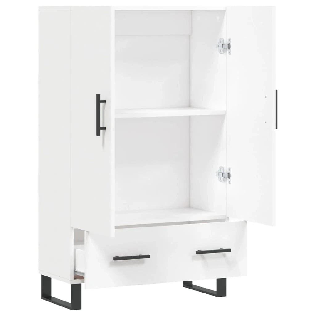 Buffet credenza cassettiera mobiletto mobile contenitore organizer cucina soggiorno salotto alto 69,5 x 31 x 115 cm legno ingegnerizzato bianco 02_0032502