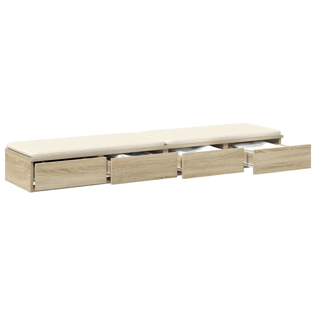 Cassetti per letto Rovere Sonoma 160 x 36,5 x 16,5 cm 866973