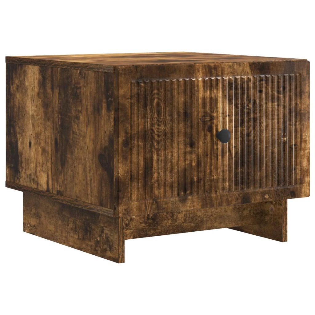 Tavolino da salotto | Tavolino da caff¨¨ | Tavolino da Soggiorno con cassetto Rovere Fumo 49 x 50 x 40 cm