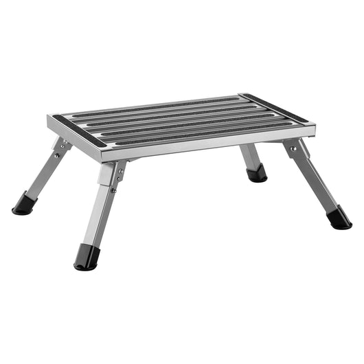 Scalino camper pieghevole in alluminio fino a 220 kg, antiscivolo, Scaletta per roulotte