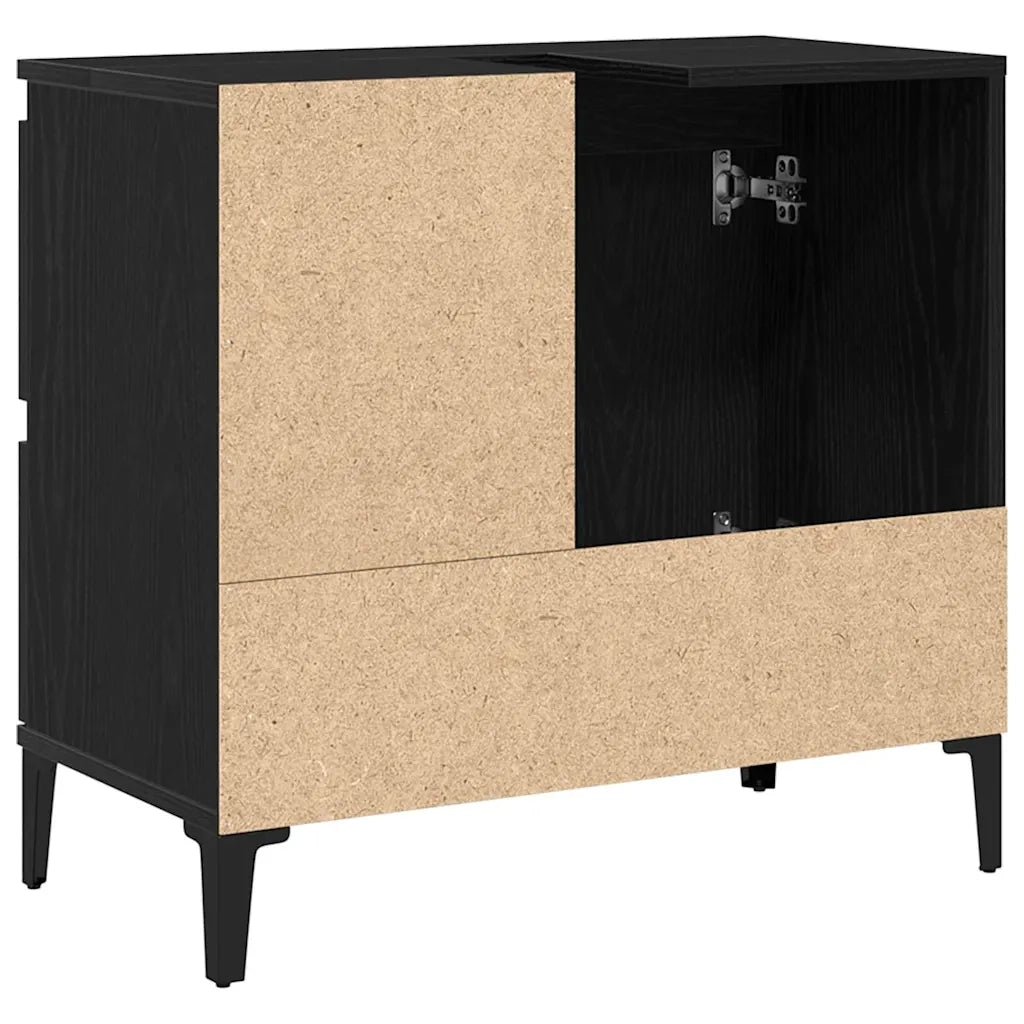 Mobile da Bagno Rovere Nero 65 x 33 x 60 cm Legno multistrato 862812