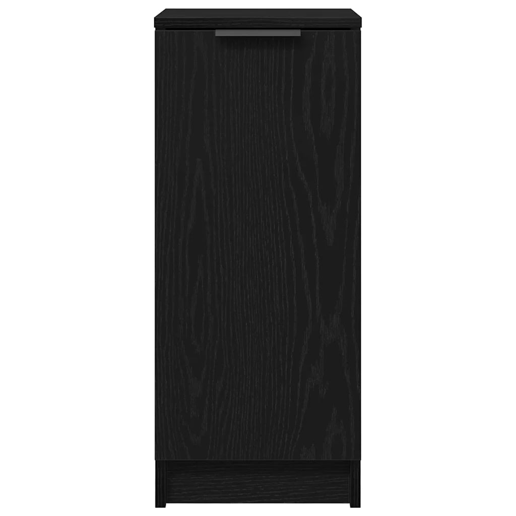 Mobile per scarpe con lo scaffale-Scarpiera Rovere Nero 29,5 x 35 x 70 cm