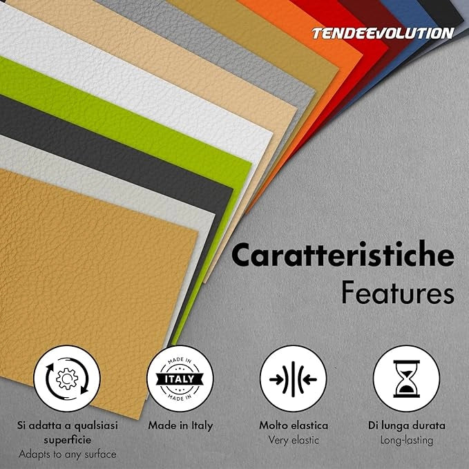 Ecopelle di Alta Qualità "Vanessa" - Colore Lino 23  - Morbida e Resistente - Vendita al Mezzo Metro