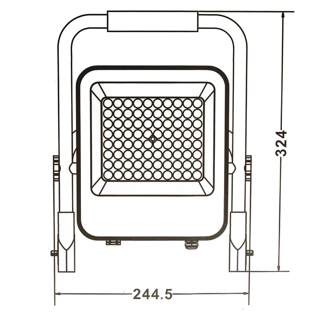 Faro LED 50W lampada portatile IP65 batteria ricaricabile USB 4 step luce lampeggiante emergenza campeggio barca 1400lm