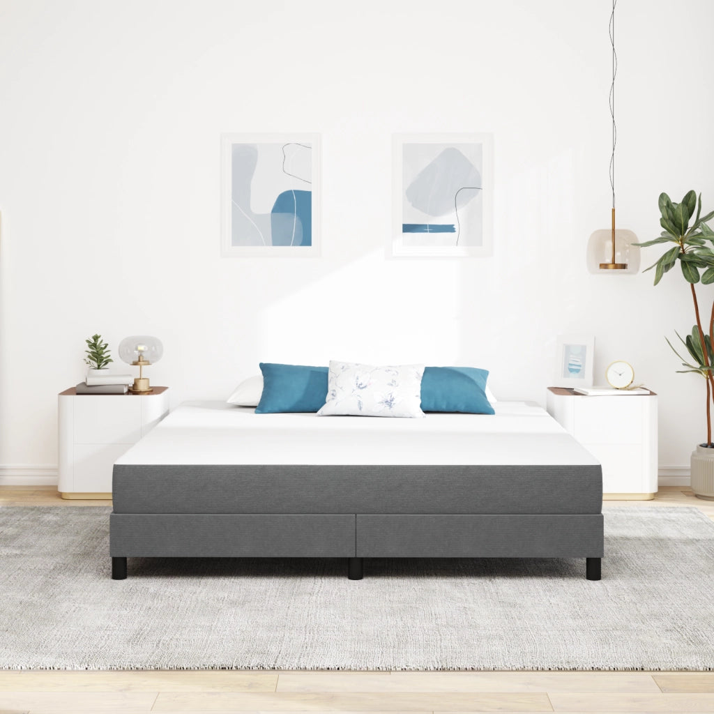 Materasso a molle insacchettate  Grigio chiaro Medio 180x200x20 cm Tessuto