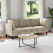 Set di mobili per il soggiorno 3 pcs Sabbia Tessuto 3413788