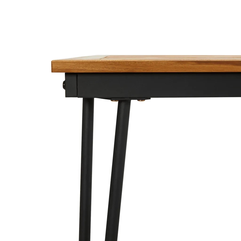 vidaXL Tavolo Giardino con Gambe Forcella 200x90x75 cm Massello Acacia