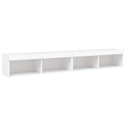 Mobile TV multimediale mensola TV credenza mobile TV per sala da pranzo soggiorno camera da letto con luci LED 2 pezzi 100 x 30 x 30 cm bianco 02_0028828