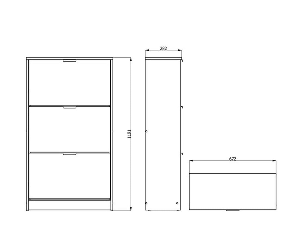 Mobile Portascarpe Marradi, Scarpiera 6 Ripiani, 67x28x119h cm Marrone Rovere Nodi
