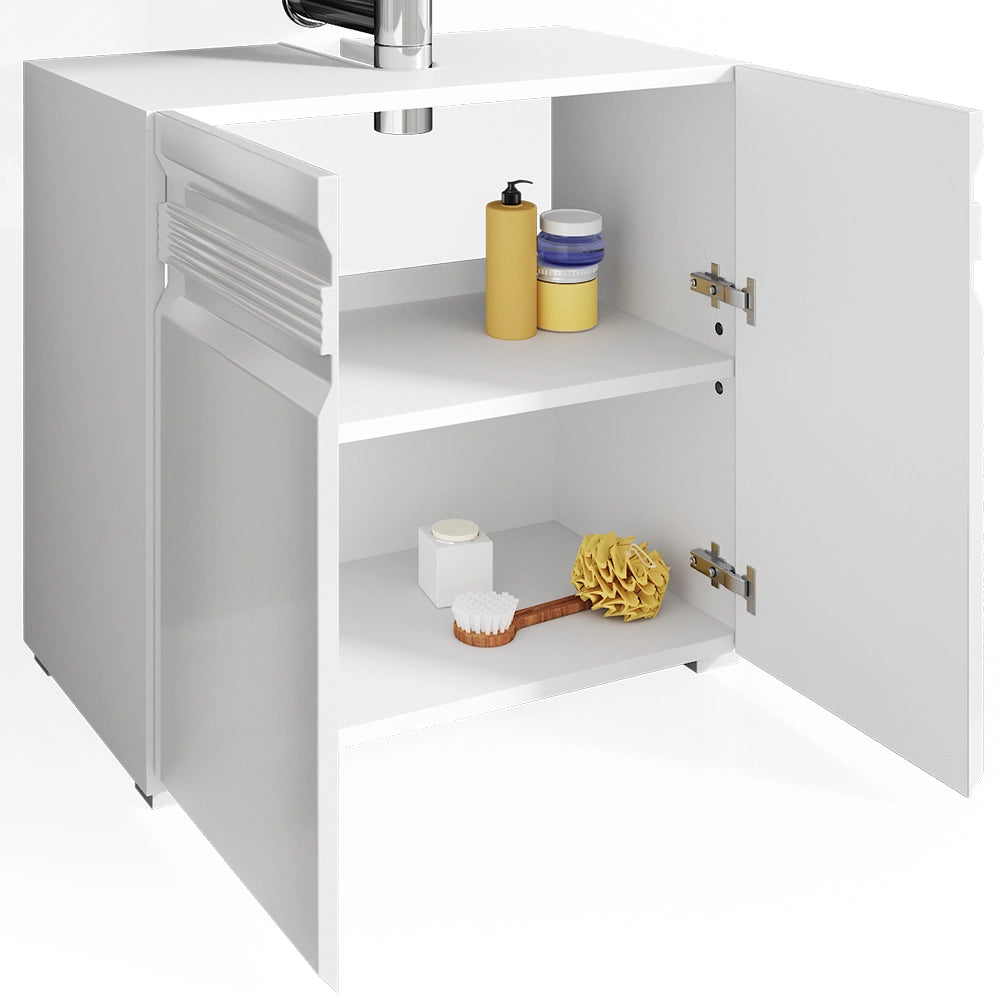 Vicco Mobile sottolavabo per bagno Bianco lucido 60 x 56 cm