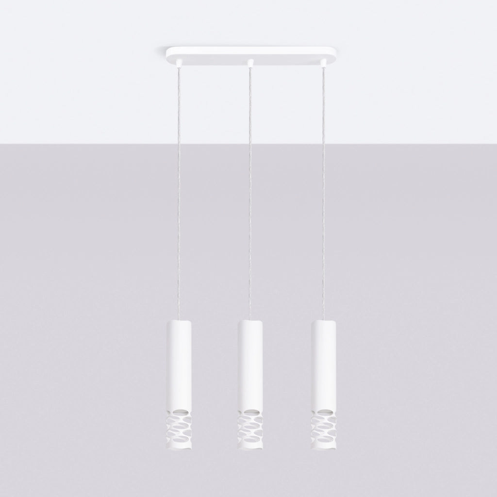 Lampada a sospensione LIRO 3L bianco
