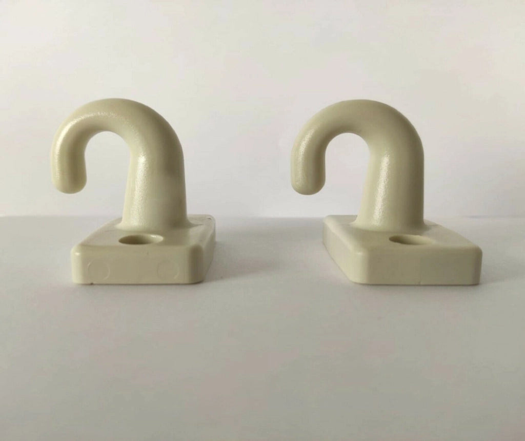 Braccetti Tende da Sole in Alluminio 50 cm Coppia Kit con Occhioli e Ganci Vari Colori
