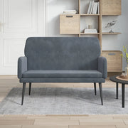 Panca-Sgabello Grigio Scuro 108x79x79 cm in Velluto 609241