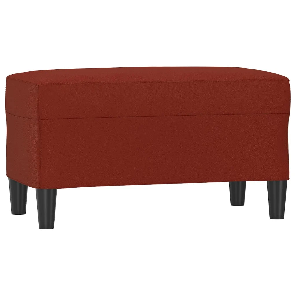 Panca Rosso Vino 70x35x41 cm in Similpelle 349395