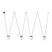 Faro Barcelona 28376-4L - MINE SPACE 4L Sospensione grigia