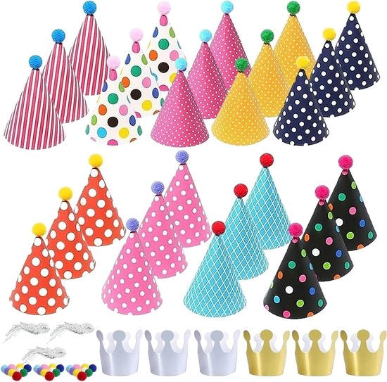Set di Cappelli da Festa con Piume per Feste Halloween Anno Nuovo 

- 33 pezzi
- per bambini e adulti