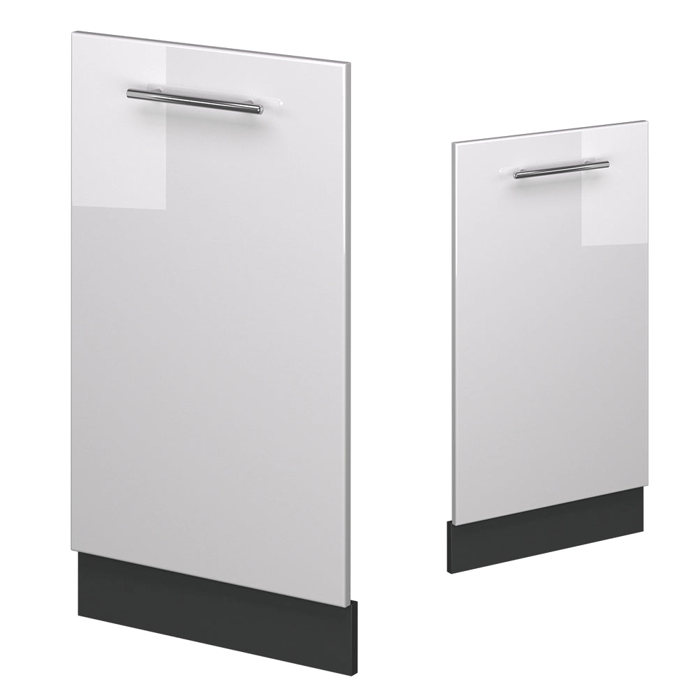 Vicco Pannello frontale della lavastoviglie Bianco lucido 45 cm , PL Rovere
