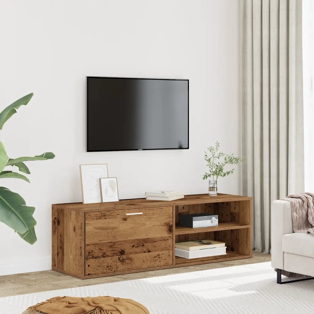 Mobile TV | Armadietto TV | Mobile Porta TV Legno Antico 120x34x37 cm in Legno Multistrato