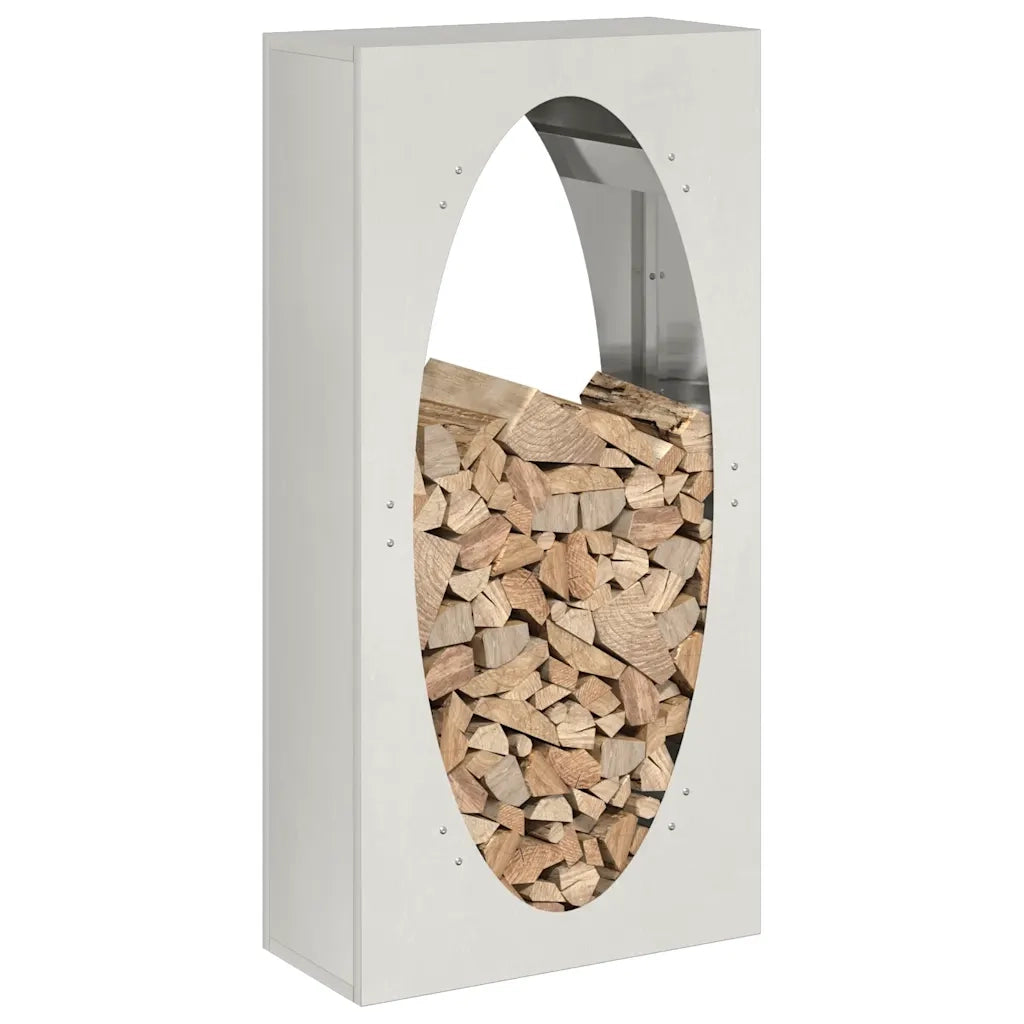 Rastrelliera per Legna da Ardere 50x23x100 cm in Acciaio Inox 864185
