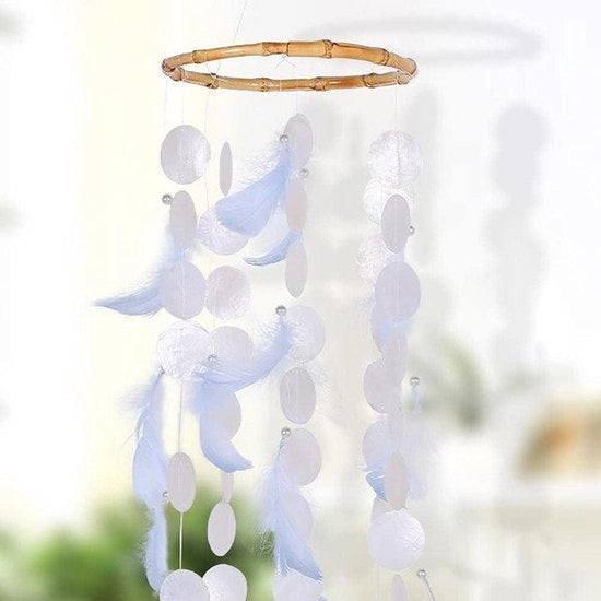 Ventilatore a Vela Mobili - Cestello da Sogno Appeso con Ventilatore Naturale - Regali per Veranda e Decorazione Esterna .