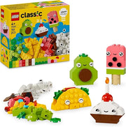 LEGO Classic Alimenti Creativi, Piccolo Set di Giochi di Fantasia per Bambini e Bambine da 4 Anni in su con Cibo Giocatt