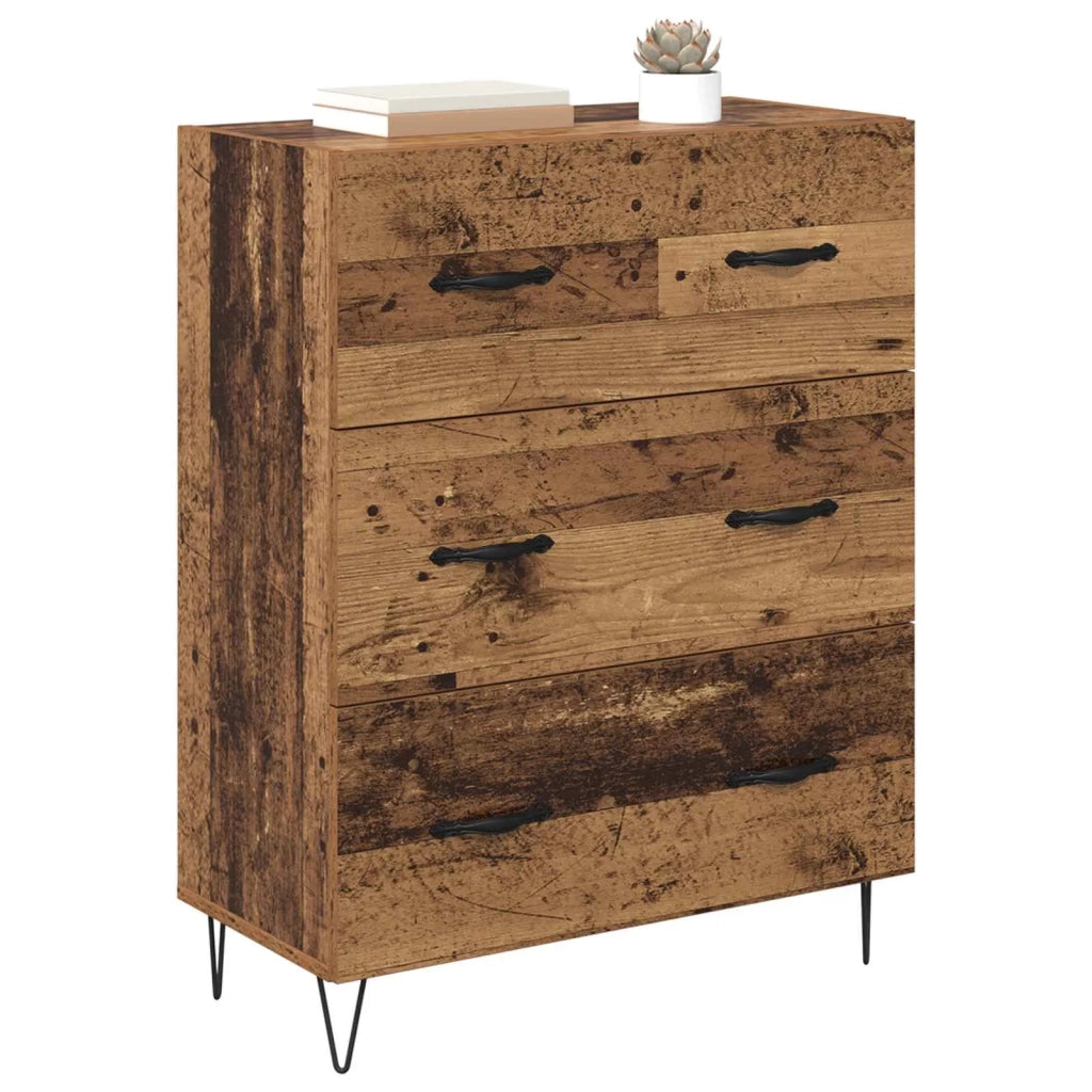 Credenza | Madia | Buffet da pranzo | Armadio da pranzo con cassetto Legno vecchio 69,5 x 34 x 90 cm