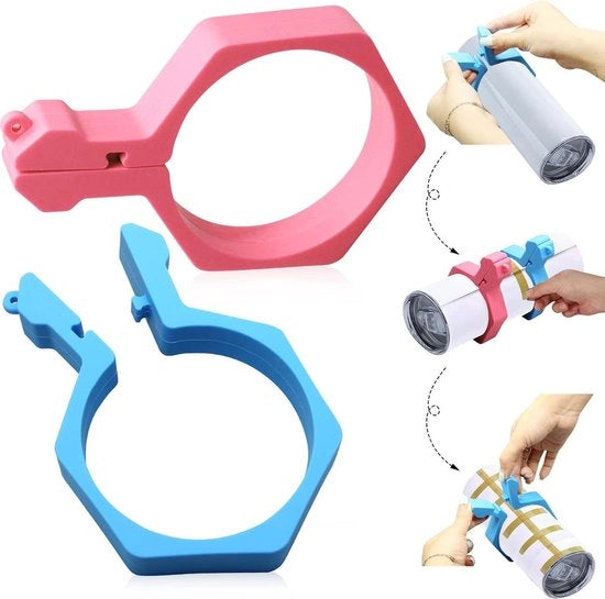 Strumento di presa per sublimazione per cilindri da 20 oz - blu rosa