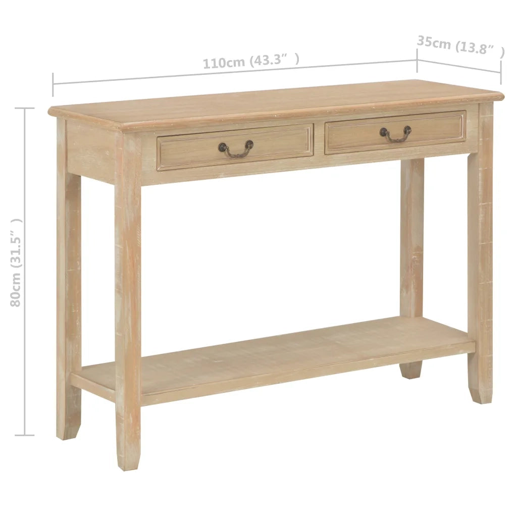 Tavolo Consolle 110x35x80 cm in Legno cod mxl 21274