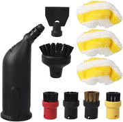 Accessorio compatibile con stoffa di pulizia a vapore Karcher SC1 SC2 SC4 SC5, mophoes, nylon, spazzola a setole di rame, set di accessori - Stile 9