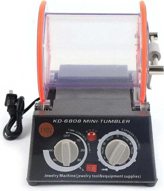 Polissoio - Gioielli - Tumbler rotante - Tumbler - Rotante - 60W - 3 KG - Tempo e velocità regolabili