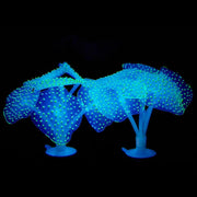 Trade Shop - Corallo Finto In Silicone Blu Artificiale Per Decorazioni Acquario Addobbi Pesci -