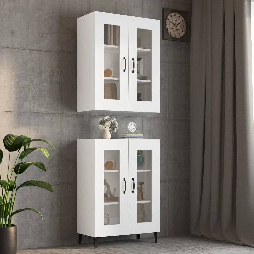 Armadietto Pensile a Parete Bianco 69,5x34x90 cm CFW5789742