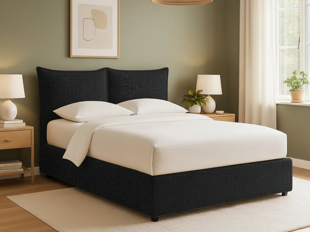 Newquay, Letto Singolo Sfoderabile Made in Italy, Grigio Scuro