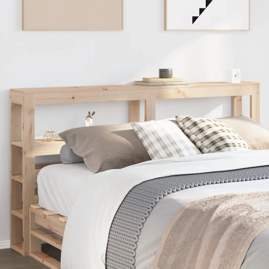 Testiera con Ripiani-Testata contenitore 120 cm in Legno Massello di Pino 451728