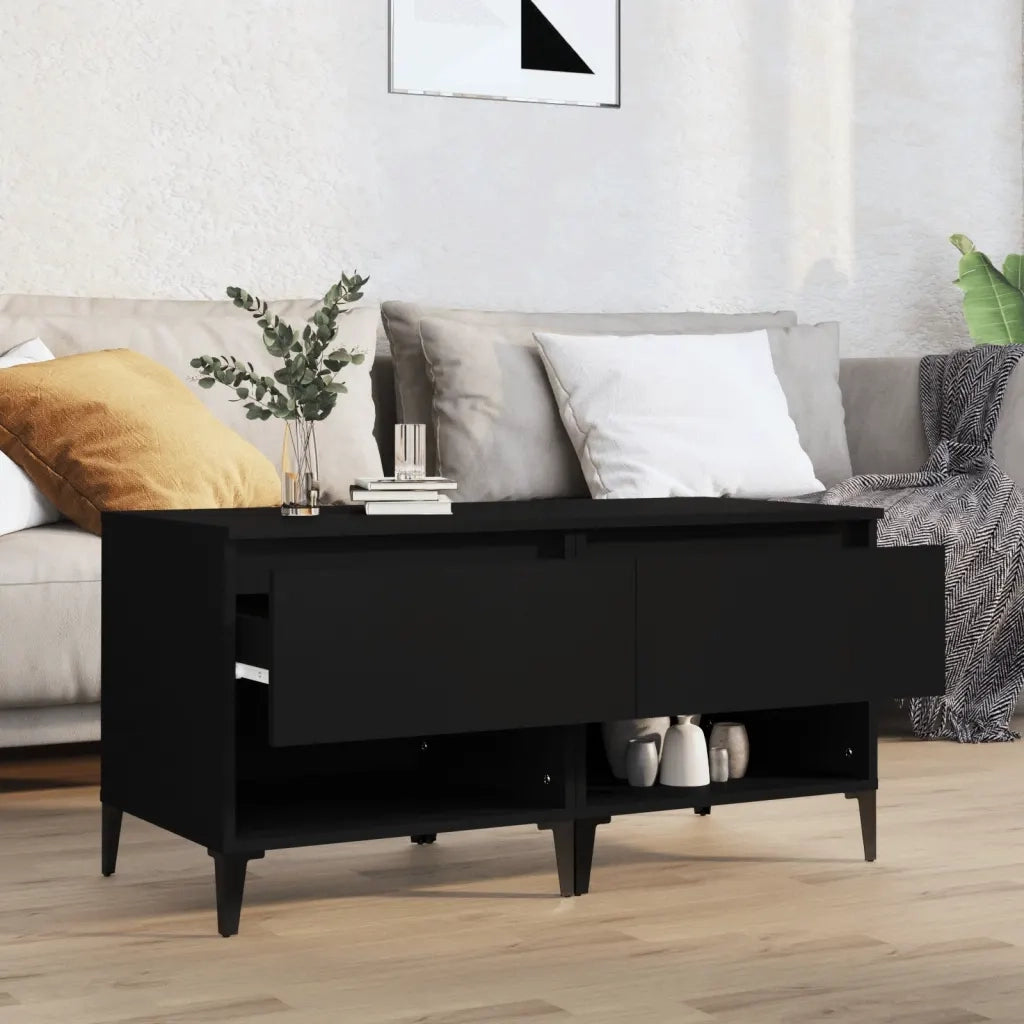 Tavolini 2 pz | Tavolo laterale Neri 50x46x50 cm in Legno Multistrato