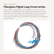 Fibra Ottica a Fibra di Vetro - 1,5m - Modo Singolo - 12 Fili - Basso Perdita di Inserimento - Ferrule Ceramico - Alta Stabilità a Temperatura - Fibra Ottica a Capo Singolo