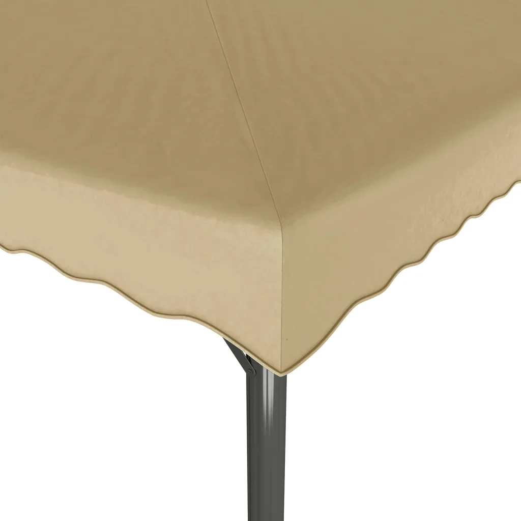 Gazebo Tortora 3x3 m Alluminio e Acciaio 318522