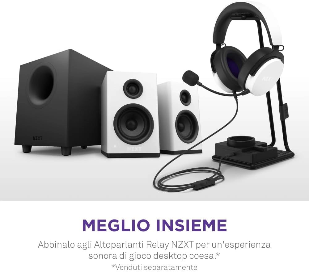 Relay Subwoofer da scrivania per gioco su PC - AP-SUB80-EU - 140 Watt - Bassi profondi e potenti - Driver rivolto in basso da 6,5 pollici - Manopole per controllo crossover e fase - Nero