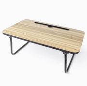 Tavolo da letto pieghevole 48x30x21 cm - Tavolo per laptop con fessura per tablet e contenitore per bicchieri - Tray per colazione per letto e divano - Tavolo per letto regolabile e stabile - Tavolo per laptop standard per lavoro da casa