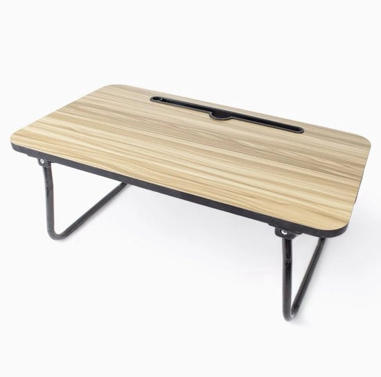 Tavolo da letto pieghevole 48x30x21 cm - Tavolo per laptop con fessura per tablet e contenitore per bicchieri - Tray per colazione per letto e divano - Tavolo per letto regolabile e stabile - Tavolo per laptop standard per lavoro da casa