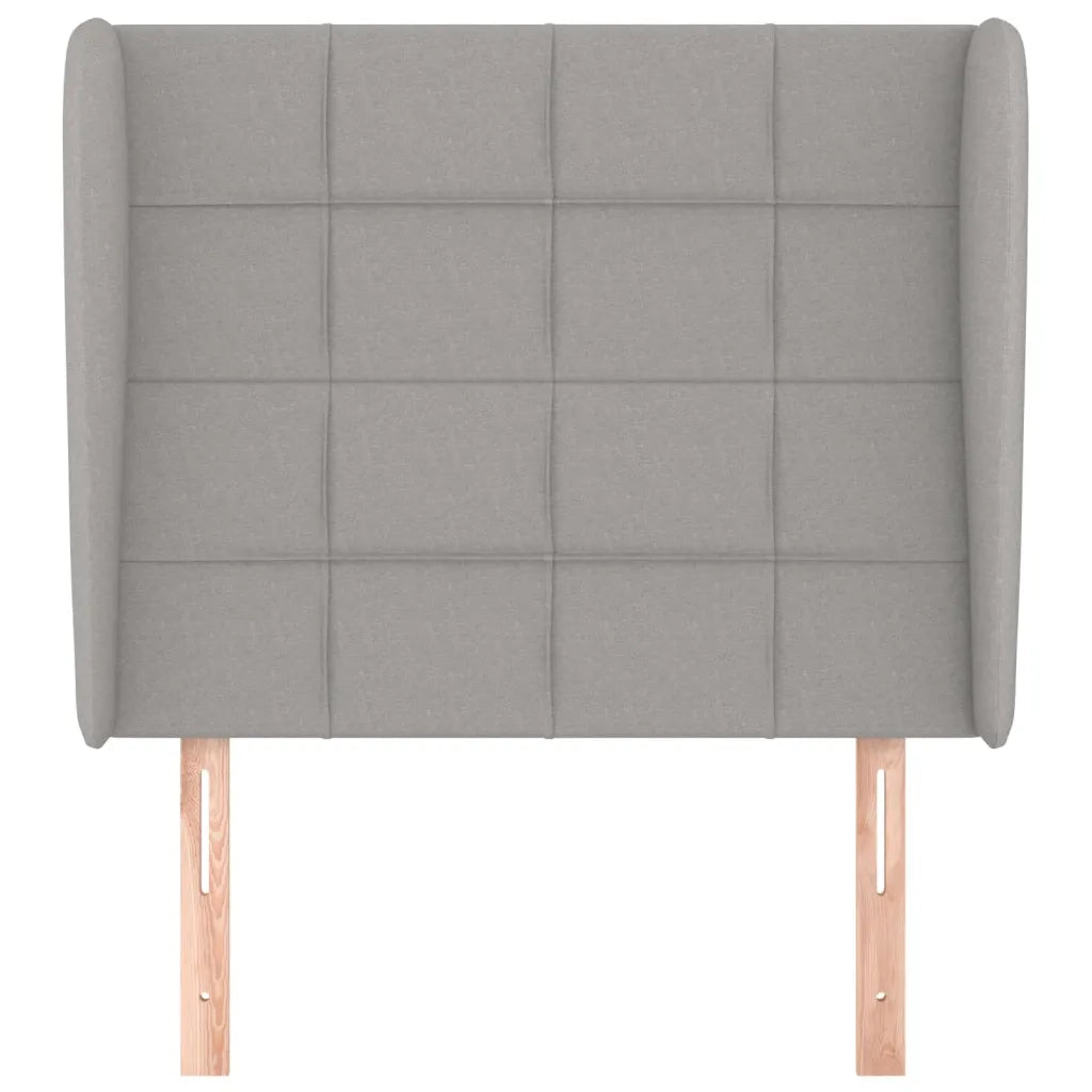 Testiera ad Orecchio Grigio Chiaro 103x23x118/128 cm in Tessuto 3117946