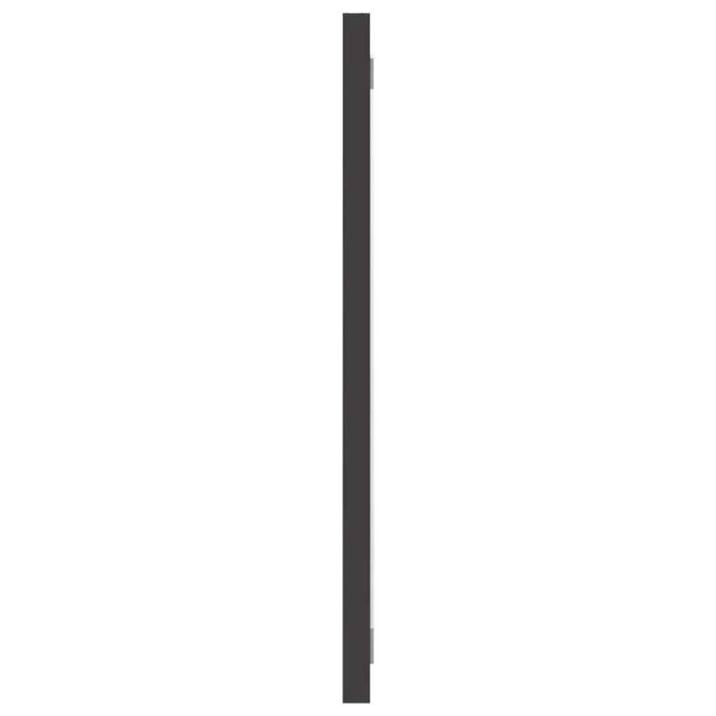Specchio da Bagno Grigio 90x1,5x37 cm in Legno Multistrato 804624