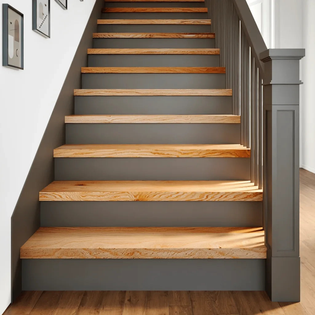 Gradini 2 pz Marrone Chiaro 100x30x2 cm Legno Massello Rovere 3283793