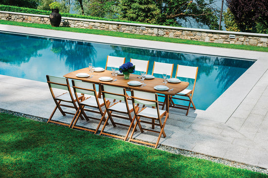 Tavolo Allungabile da Giardino 180/240x90x76 cm Donoratico in Legno  di Acacia