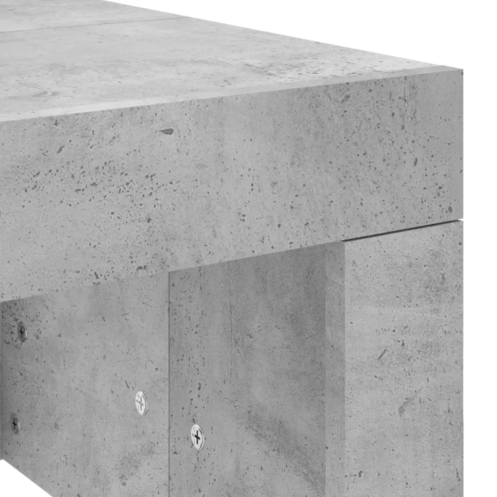 Tavolino salotto | Tavolino da caff¨¨ | Tavolino da Soggiorno Grigio Cemento 102x50x36 cm Legno Multistrato