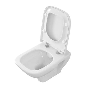 Sanitari sospesi Rimless in ceramica lucido e copriwc originale  Venti