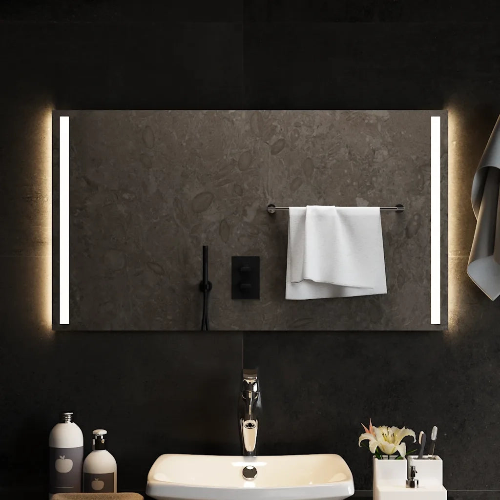 Specchio da Bagno con Luci LED 90x50 cm 151751